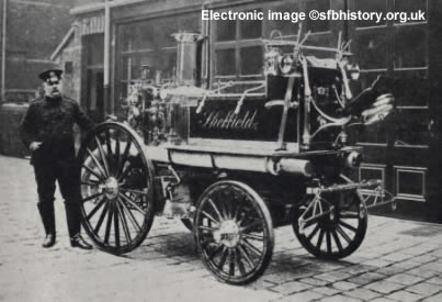 Photo of a steam driven fire pump.