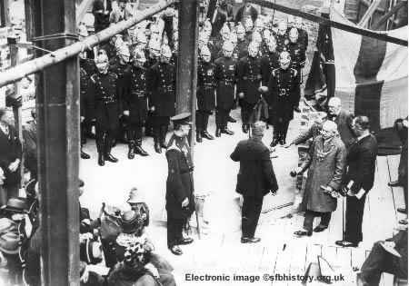 Laying the foundation stone at Division Street