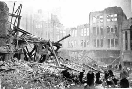 Phot of bomb damage to Marples Pub